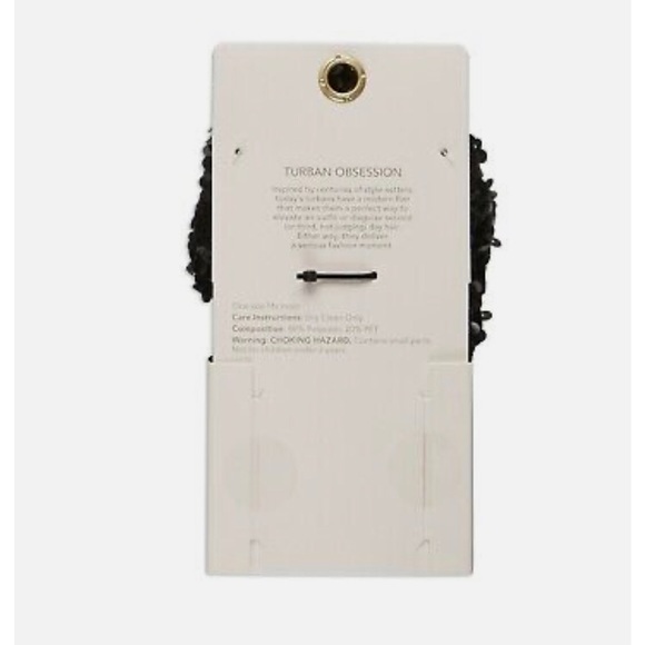 Black sequin turban - Picture 3 of 4